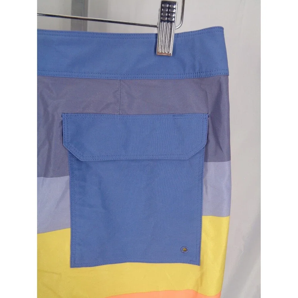 Patagonia Stripe Hydro Series Board Shorts Size 31 Swim Quick Dry